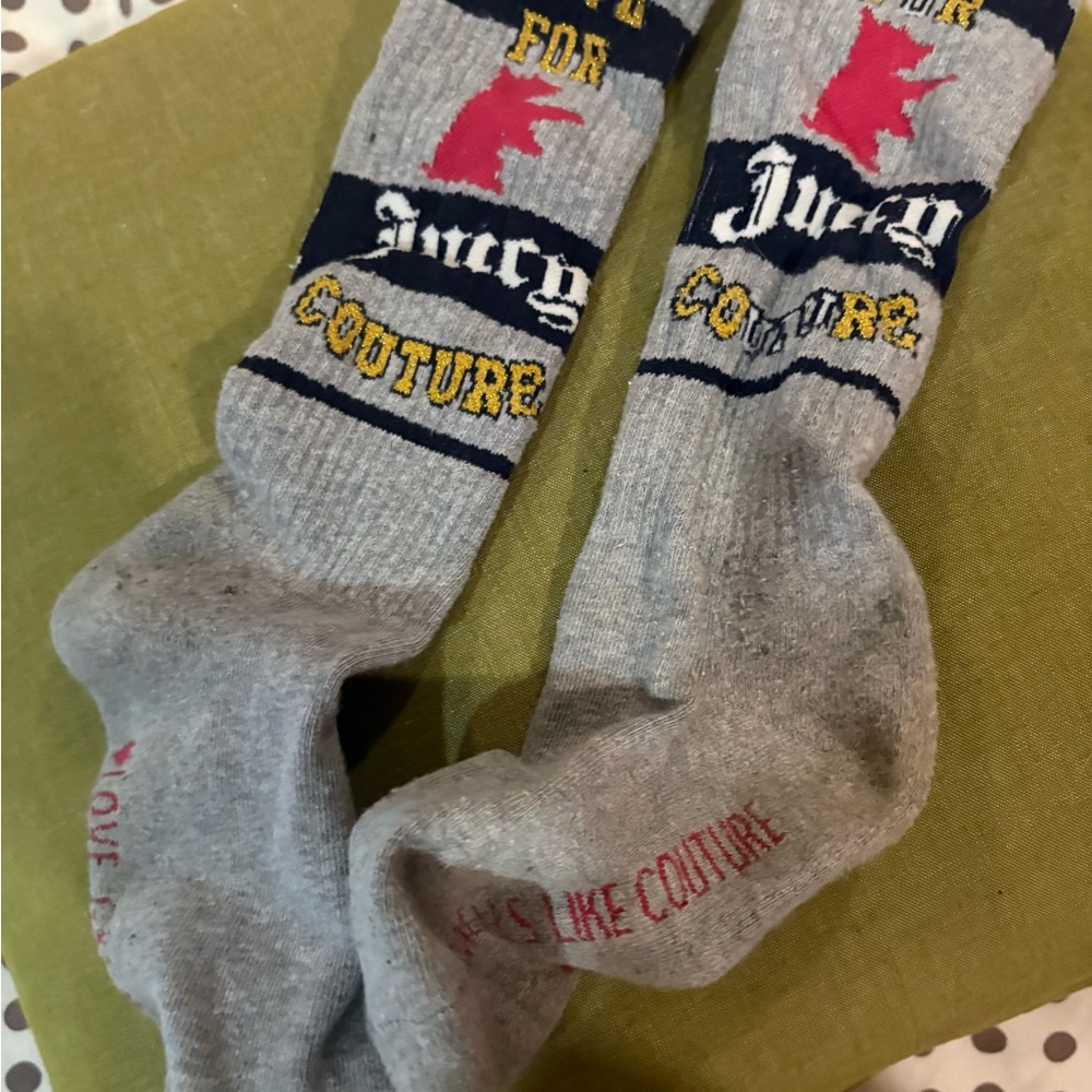 Juicy Couture Gray Tube Socks - Picture 2 of 6